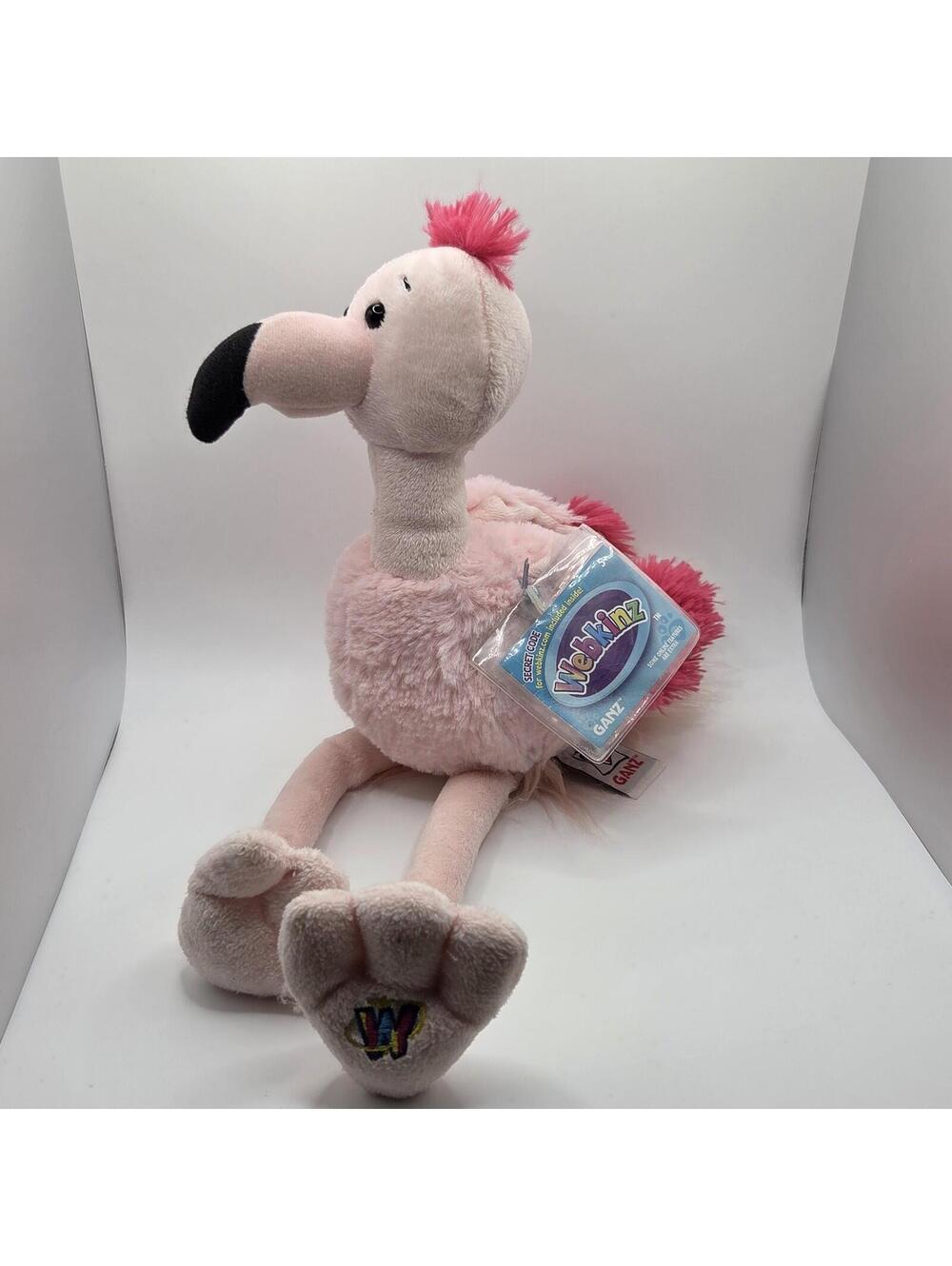 Webkinz Fancy Flamingo With Code NWT Plush GANZ 2013 Virtual Pet